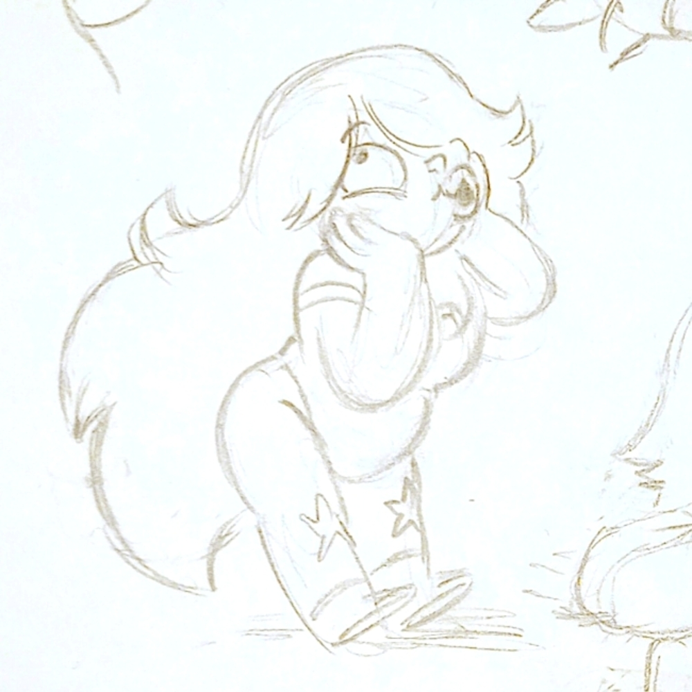 SU "Playful Page of Amethysts" Amethyst Warm Up Sketch - Raven Molisee